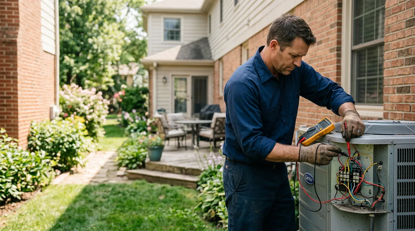 HVAC technician working near Whitesboro, NY